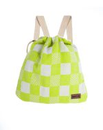 Checker Towel Bag  – Lime - Image 2