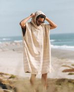 Border Classic Stripe Poncho Natural - Image 28