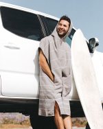 Border Classic Stripe Poncho Natural - Image 20