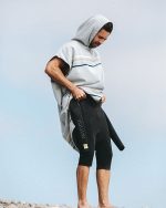 Border Classic Stripe Poncho – Grey - Image 7
